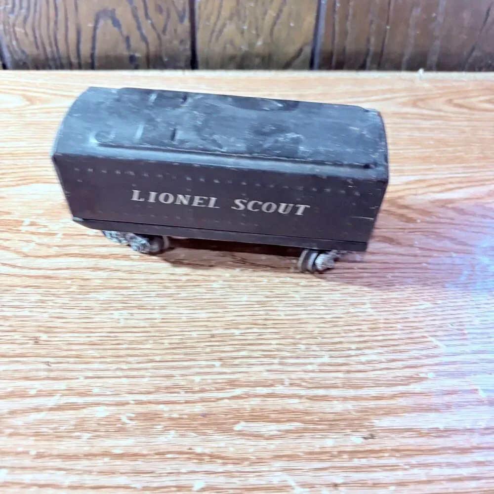 Lionel O Train Metal Tinplate Coffin Box Style Scout Tender Black